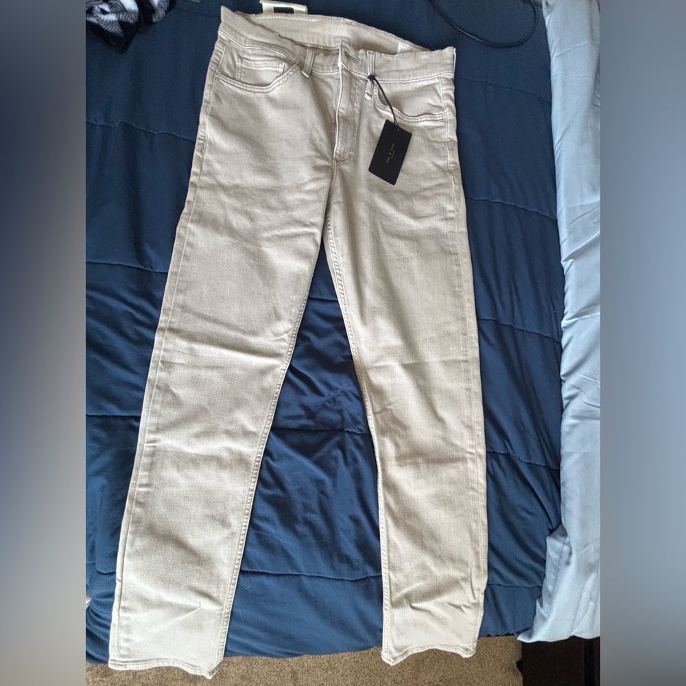 Women cream jeans